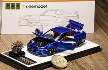 未使用SKYLINE GT-R R34 ラジコンカー1/5スケール スカイライン Amazon.co.jp: Capo 1/8 RCレーシングカー Skylinee GTR R34